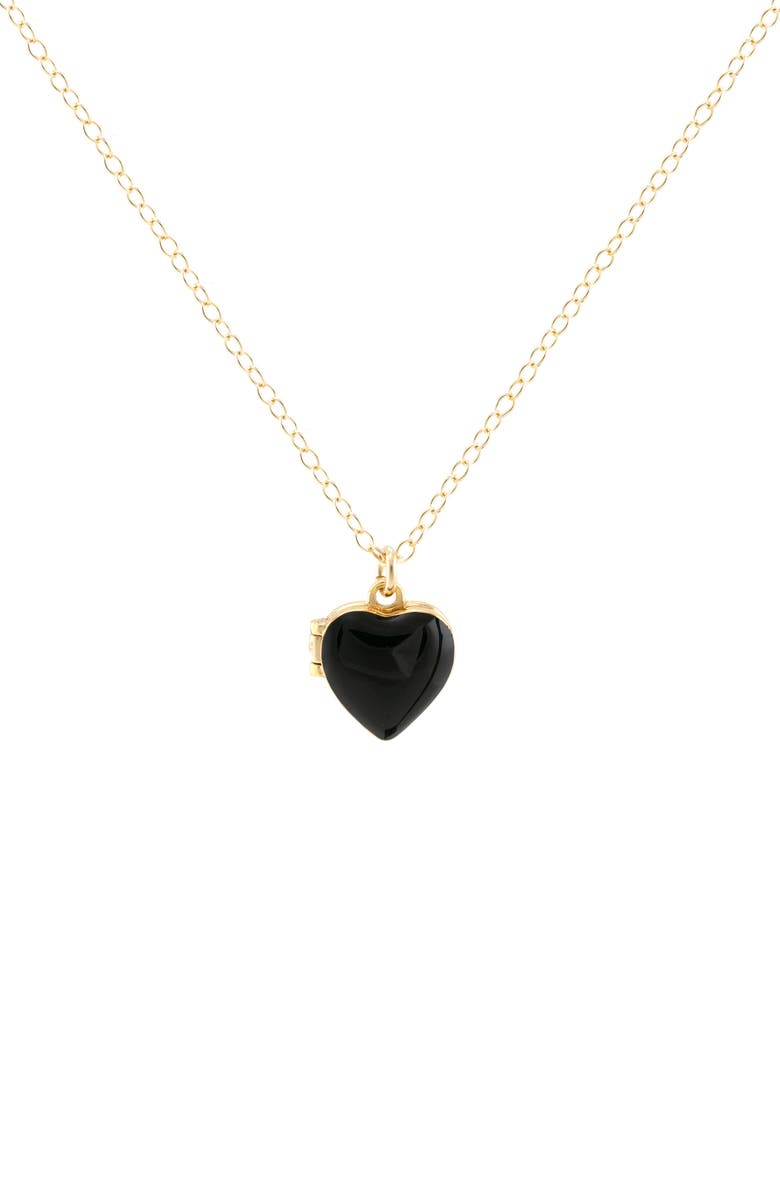 Kris Nations Enamel Heart Locket Necklace, Main, color,