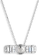 Versace Crystal Gianni Ribbon Pendant Necklace
