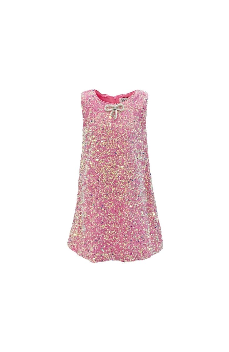 Lola + The Boys Shimmer Bow Dress, Alternate, color,