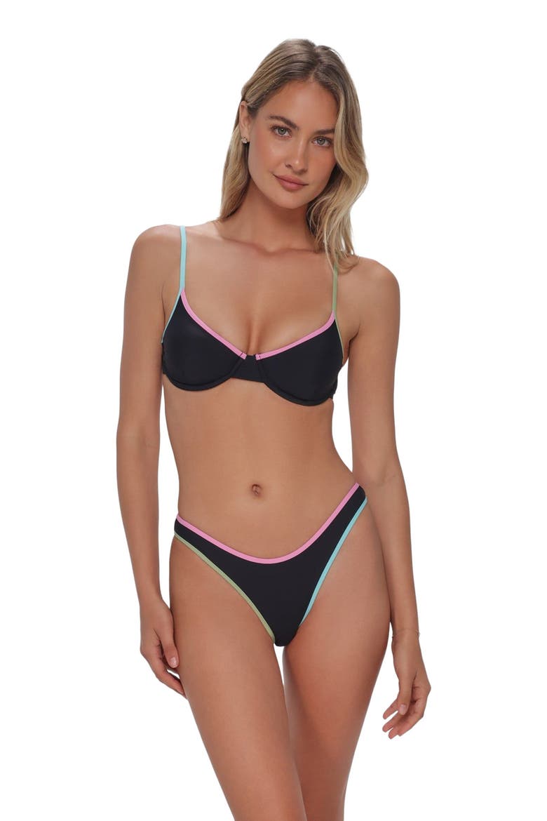 Dani Scoop Bikini Swim Bottoms, Main, color, Black