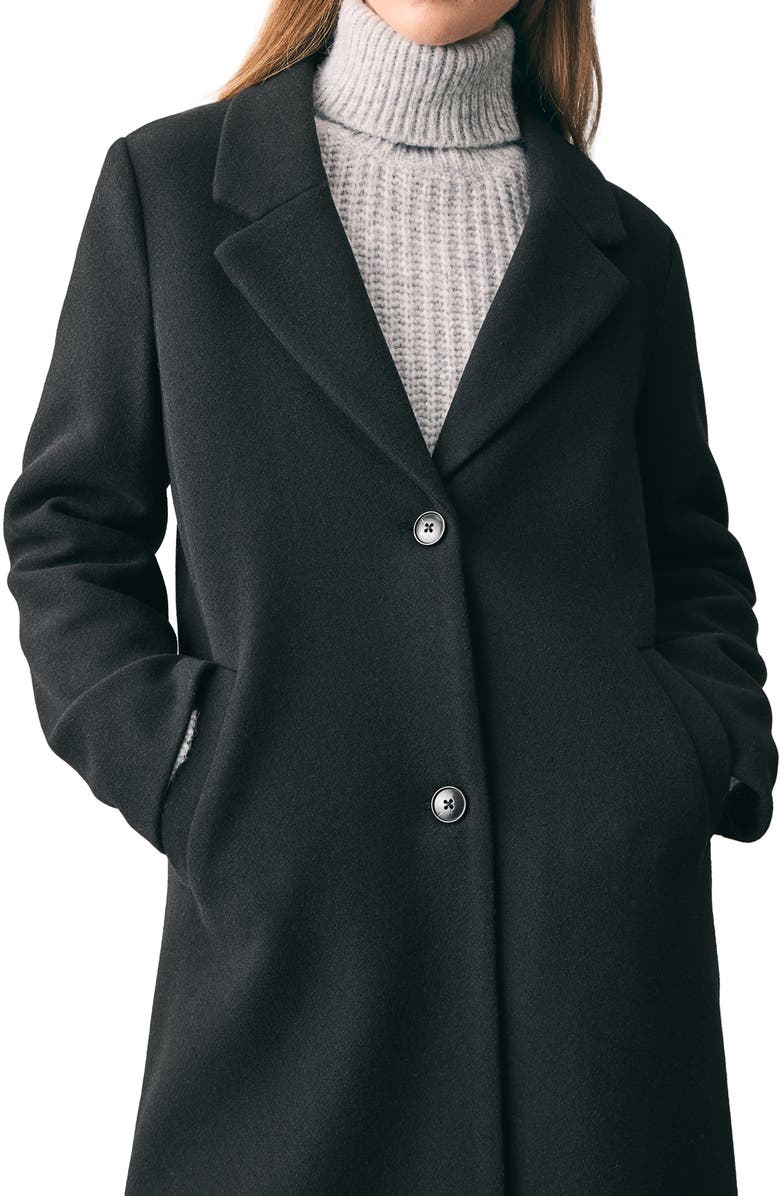 MANGO TEEN Longline Coat, Alternate, color, 