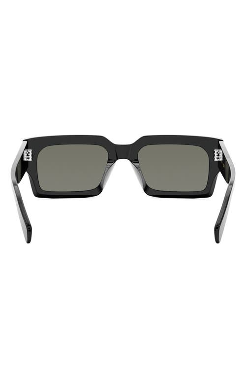 Celine 54mm Rectangular Sunglasses In Black