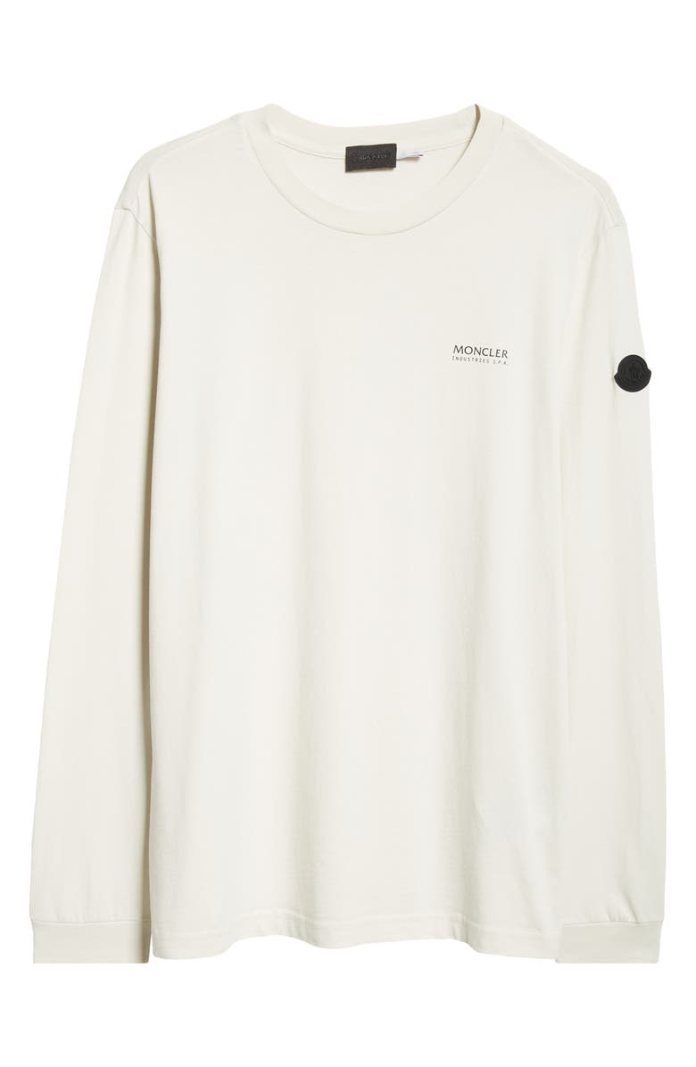 Moncler Logo Long Sleeve Cotton T-Shirt, Alternate, color, 
