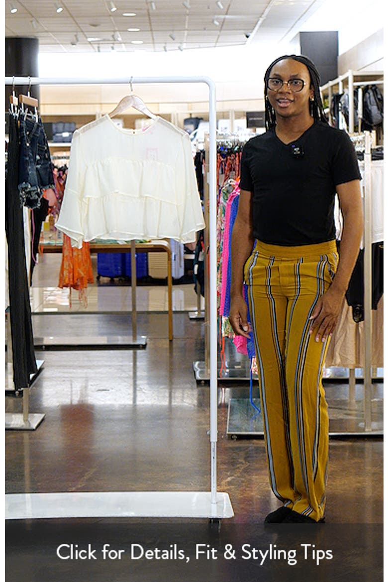 Missy Ruffled Chiffon Crop Top video
