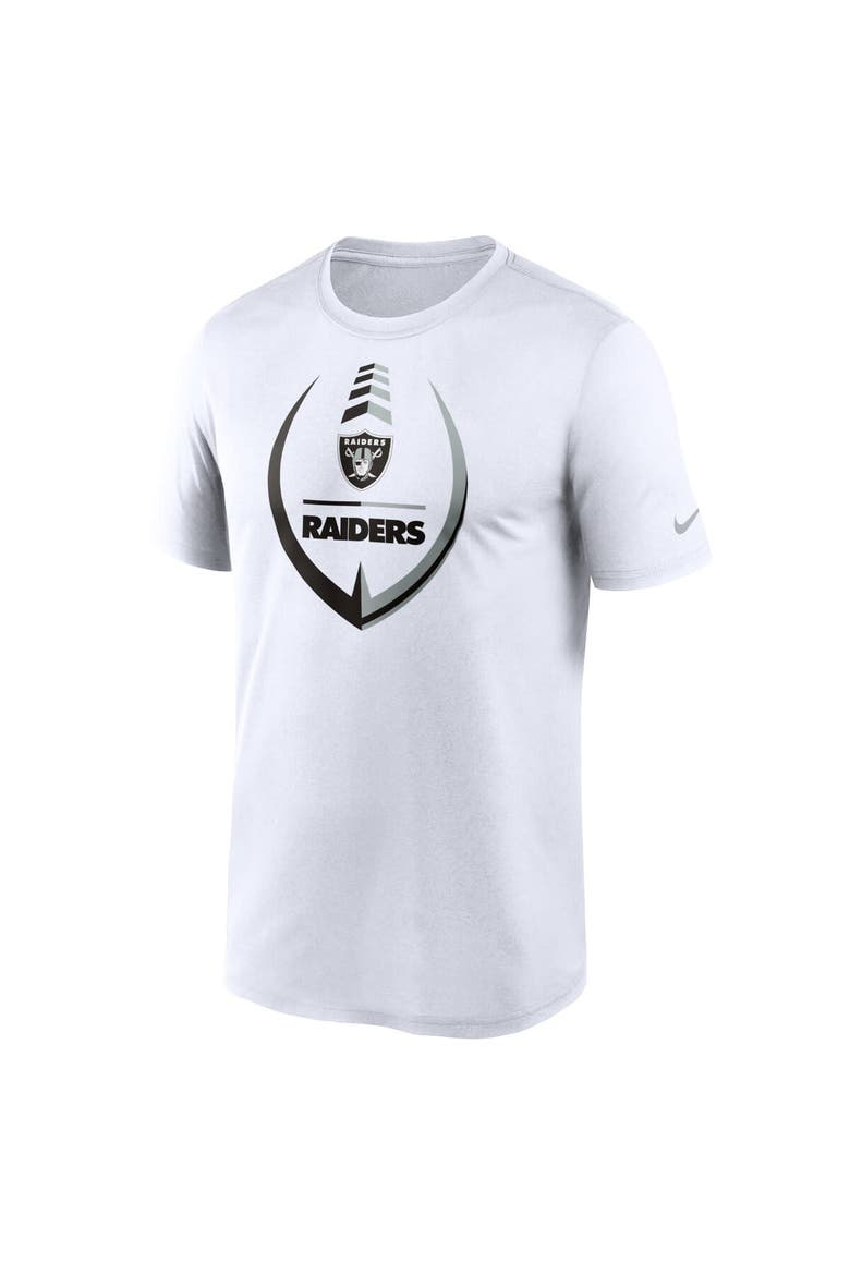 Men's Nike White Las Vegas Raiders Icon Legend Performance T-Shirt, Alternate, color, White