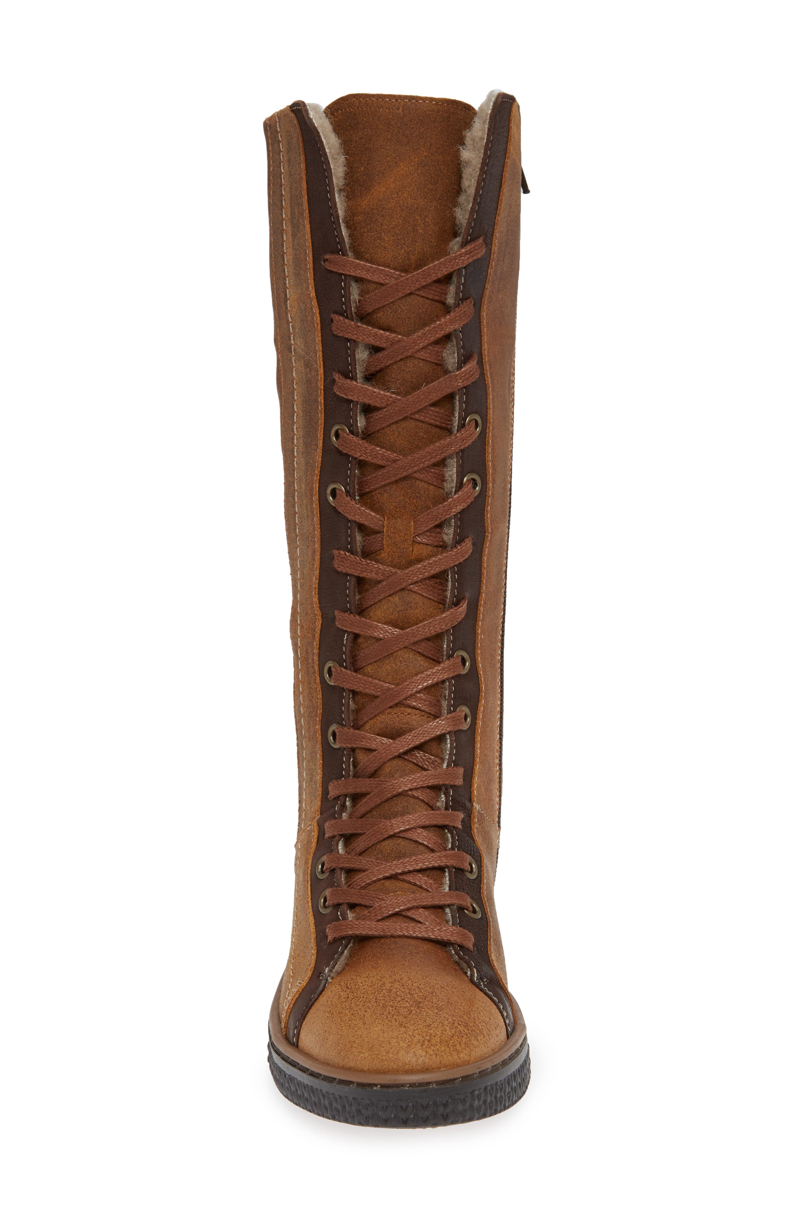 Nirvana Wool Lined Boot, Alternate, color, PEANUT LEATHER