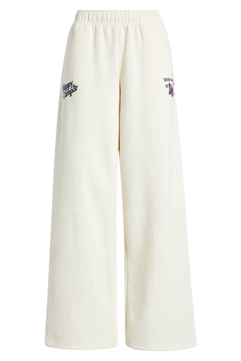 World is Better Embroidered Graphic Sweatpants, Alternate, color, CREAM