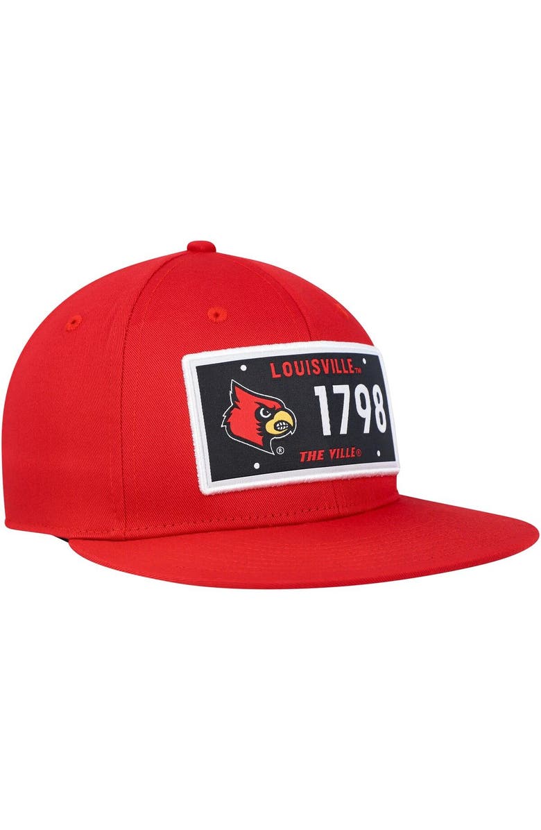 adidas Men's adidas Red Louisville Cardinals Established Snapback Hat, Alternate, color, Red