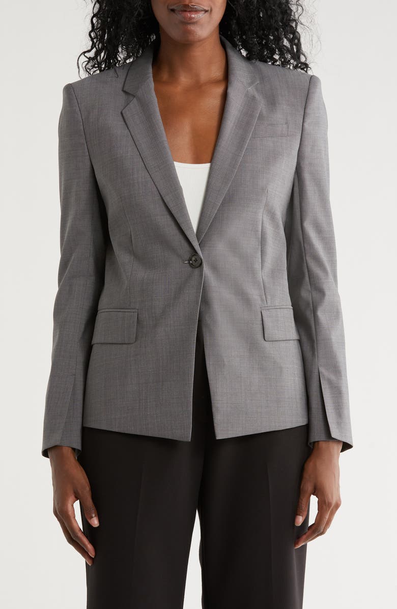 BOSS Janeri Virgin Wool Blazer, Main, color, 