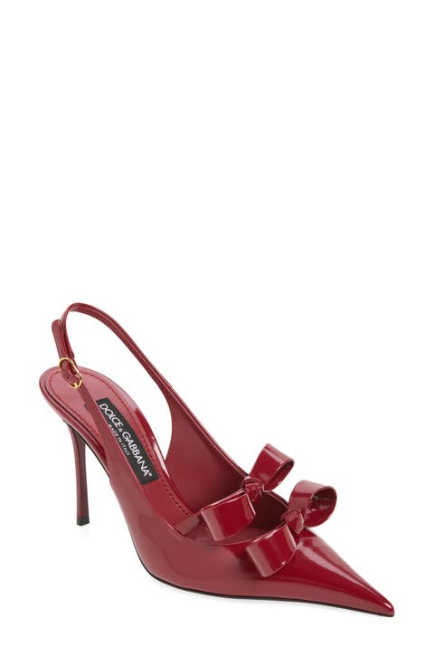 Coeur Leather Slingback Pointed Toe Pump