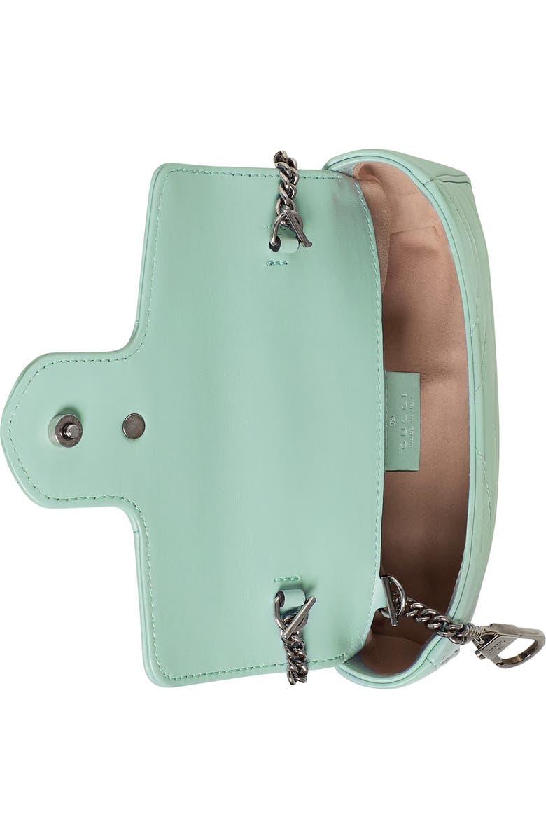 Gucci Super Mini GG Matelassé Leather Crossbody Bag, Alternate, color,