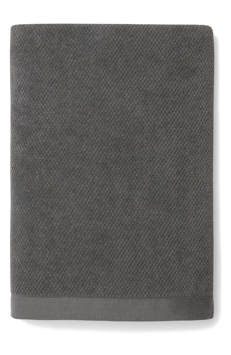 SFERRA Canedo Nuovo Combed Cotton Hand Towel, Main, color, Charcoal