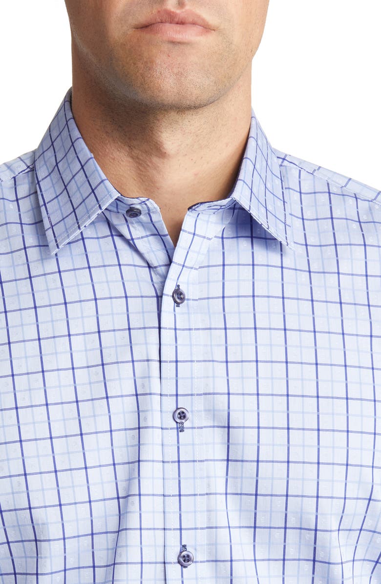 DANIEL HECHTER Trim Fit Plaid Dress Shirt, Alternate, color, 