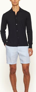 Orlebar Brown Norwich Lino Tailored Fit Smart Italian Linen Shorts