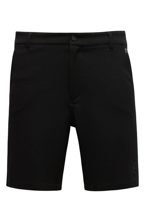 Psycho Bunny Shiro Knit Honeycomb Shorts In Black