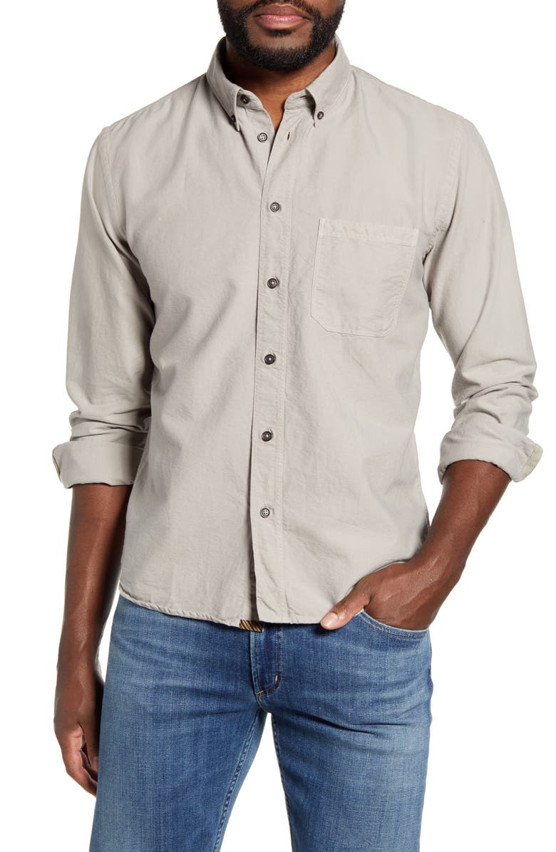 Billy Reid Tuscumbia Solid Button-Down Oxford Shirt, Main, color, 