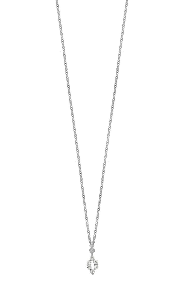 Bony Levy 18K White Gold Diamond Pendant Necklace, Main, color, 18Kw