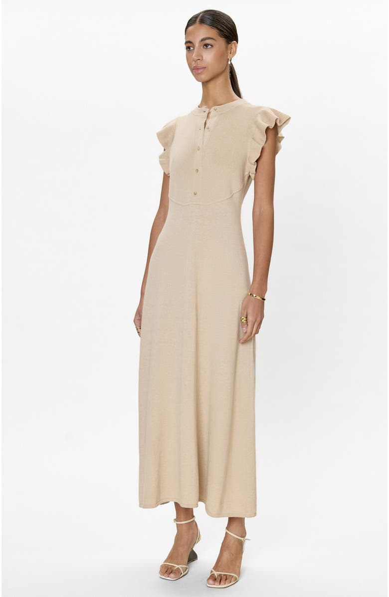 Rebecca Taylor Rhea Sweater Midi Dress, Alternate, color, Oatmeal
