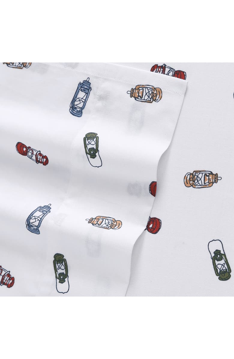 Eddie Bauer Explore Lantern Twin Cotton Percale Sheet Set, Alternate, color, White