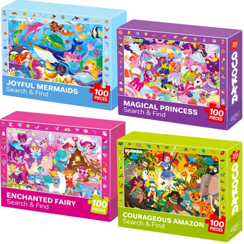Kids Jigsaw Puzzle Sets - 60 & 100 Piece Educational Puzzles