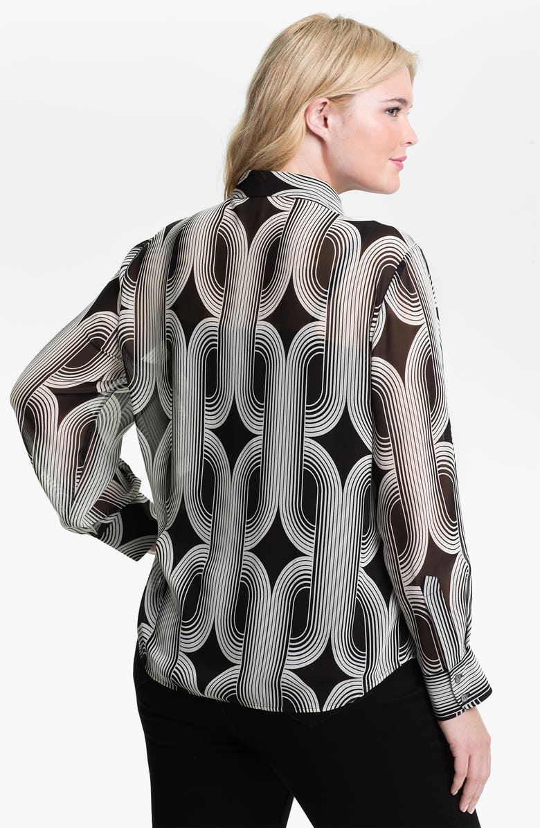 Vince Camuto 'Deco Braids' Blouse, Alternate, color, 