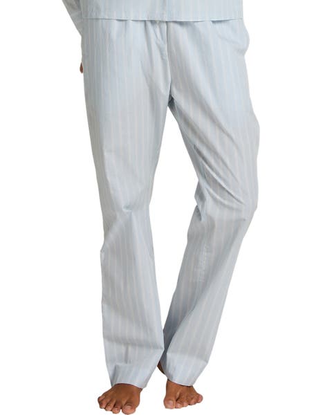 Woven Cotton Stripe Pant