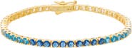 BY ADINA EDEN Blue Ombre CZ Tennis Bracelet