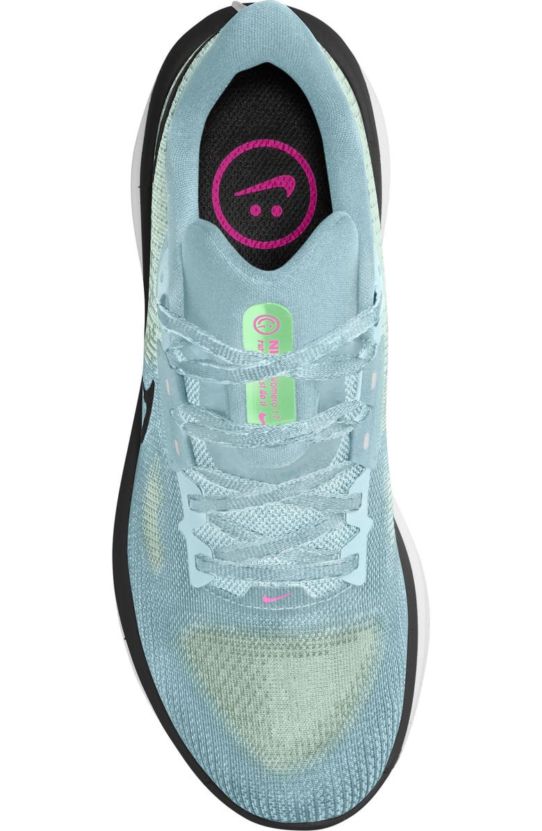 Nike Zoom Vomero 17 Road Running Shoe, Alternate, color, Glacier Blue/ Black/ Green