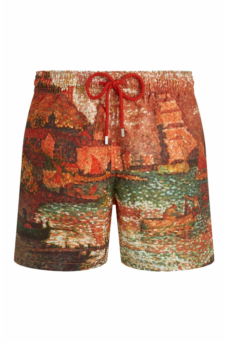 Men's Sortie Du Port De St Tropez 360 Swim Trunks, Main, color, BRIQUE
