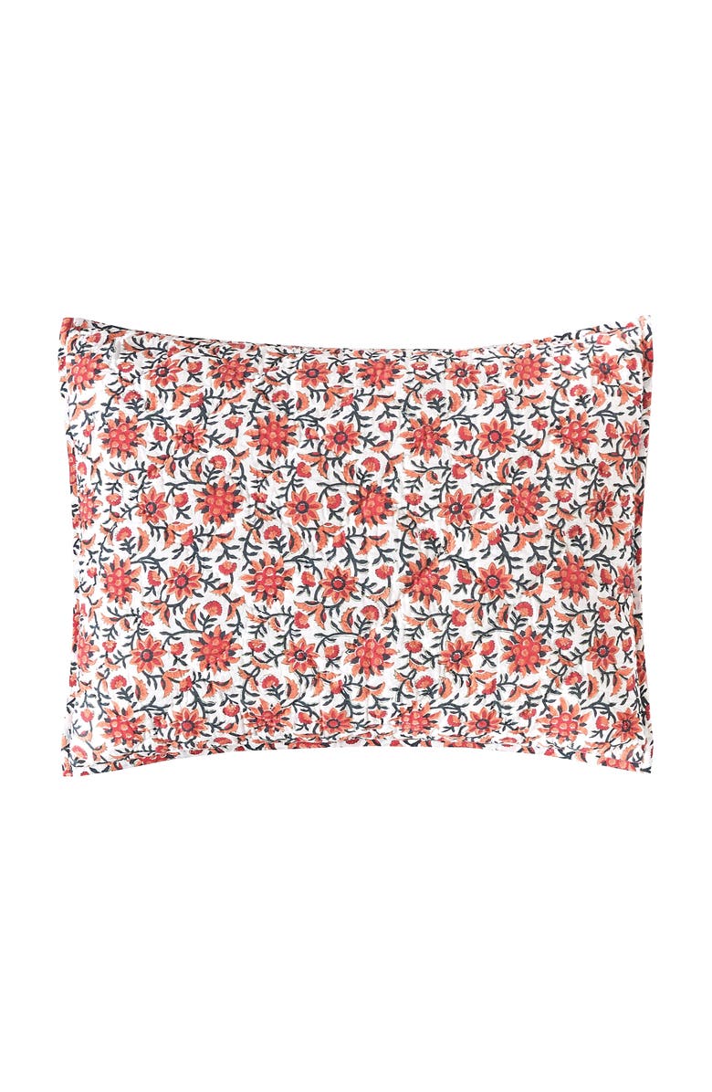 carol & frank 20" x 26" Colley Cotton Standard Sham - Machine Washable, Main, color, Orange