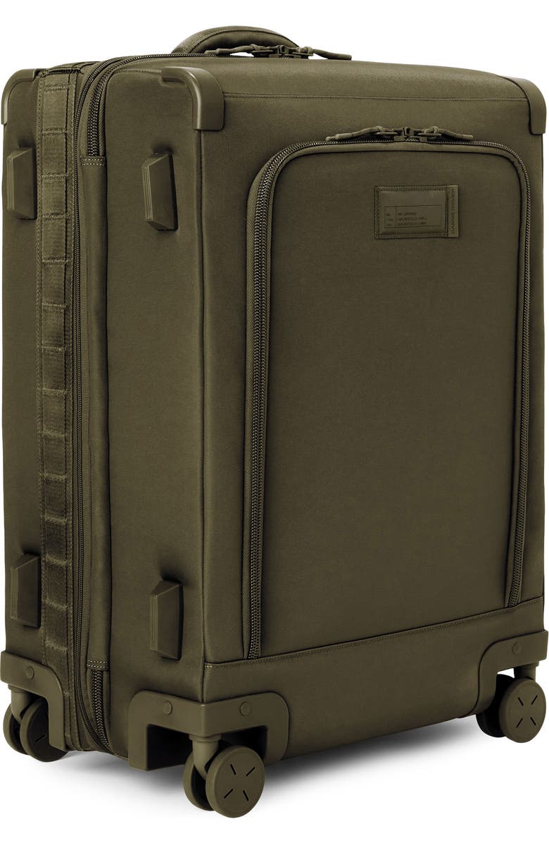 Dagne Dover Sydney Checked Rolling Luggage, Alternate, color, Dark Moss