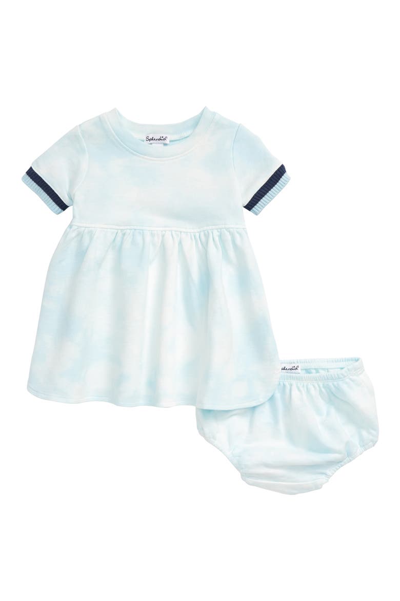 Tie Dye Sweater Dress, Main, color, BLUE