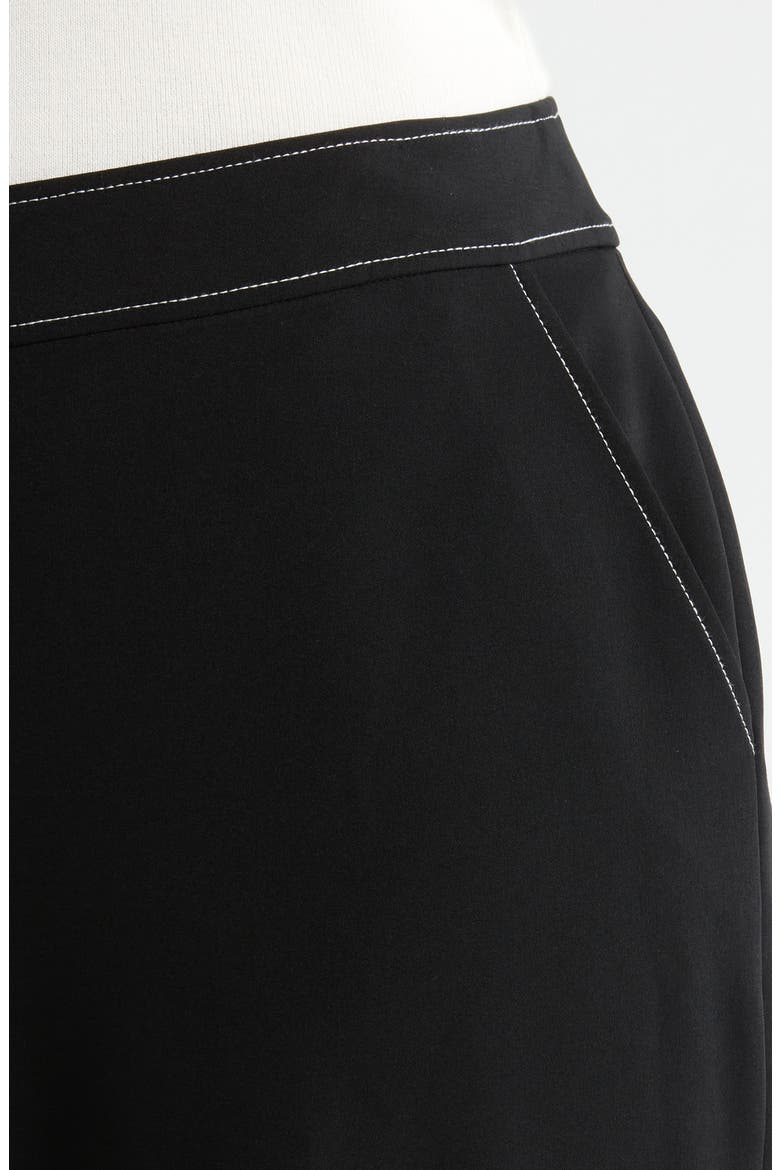 Wide Leg Pants, Alternate, color, BLACK WHITE