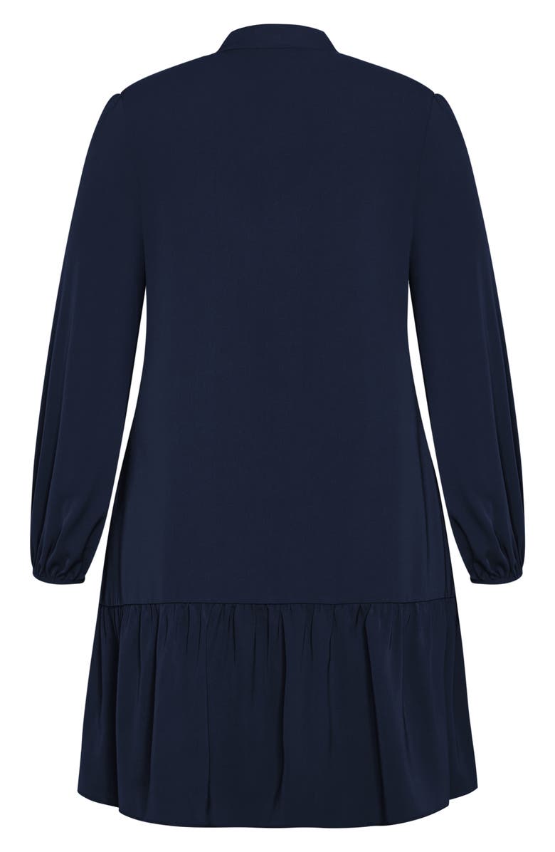 City Chic Charlie Long Sleeve Shirtdress, Alternate, color,