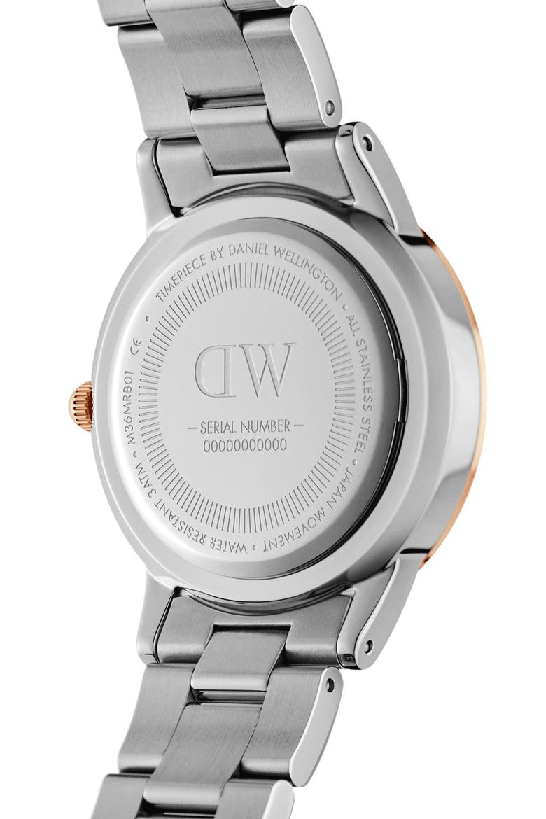 Iconic Lumine Bracelet Watch, 28mm, Alternate, color, ROSE GOLD/ SILVER