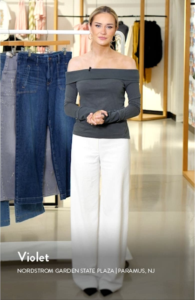 Pollie Off the Shoulder Long Sleeve Top, sales video thumbnail