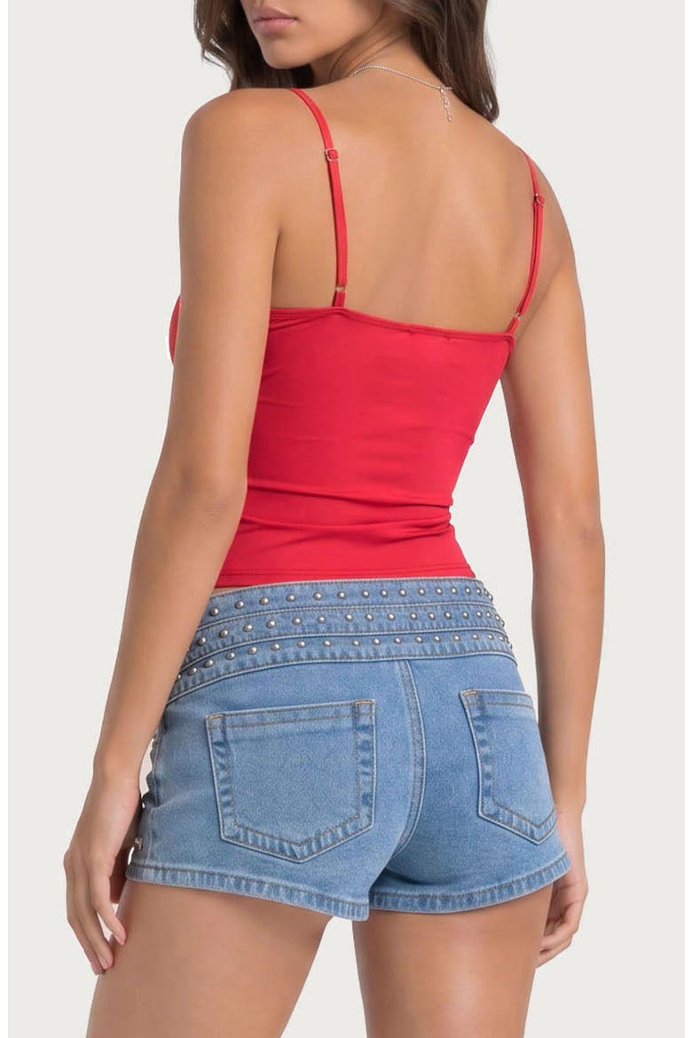 Pyper Twisted Twist Front Camisole, Alternate, color, RED