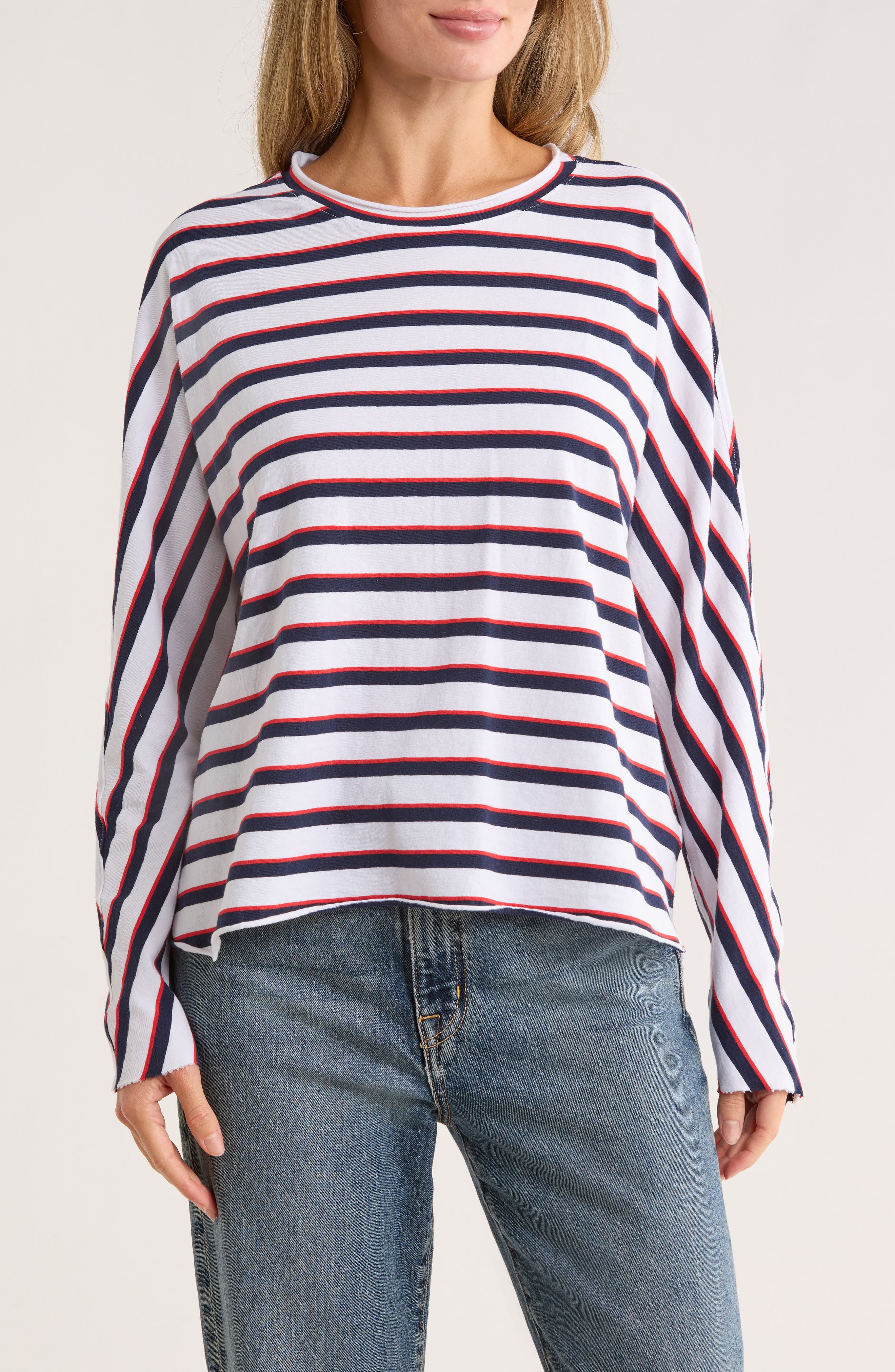 Frank & Eileen Anna Long Sleeve Capelet Sweatshirt