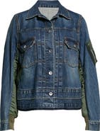 Sacai Hybrid Denim MA-1 Jacket