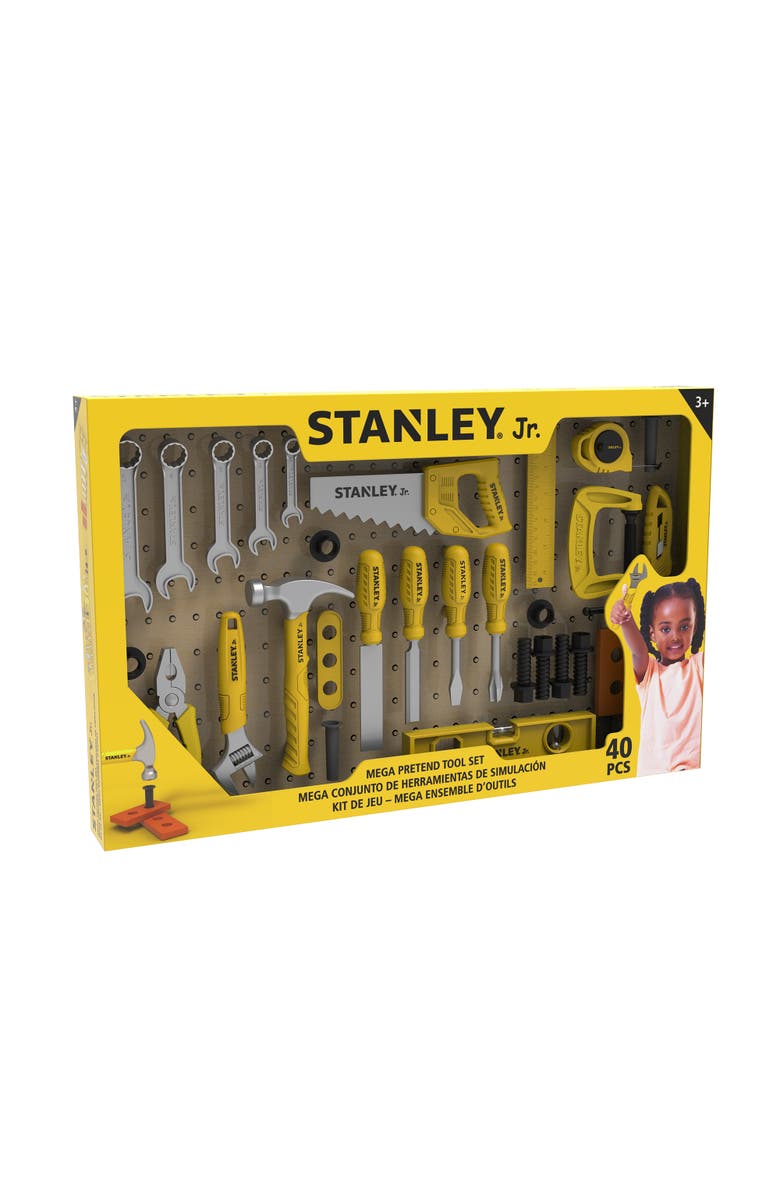 Stanley Jr Pretend Play Hand toolset 40 Pieces, Main, color, Multi Color