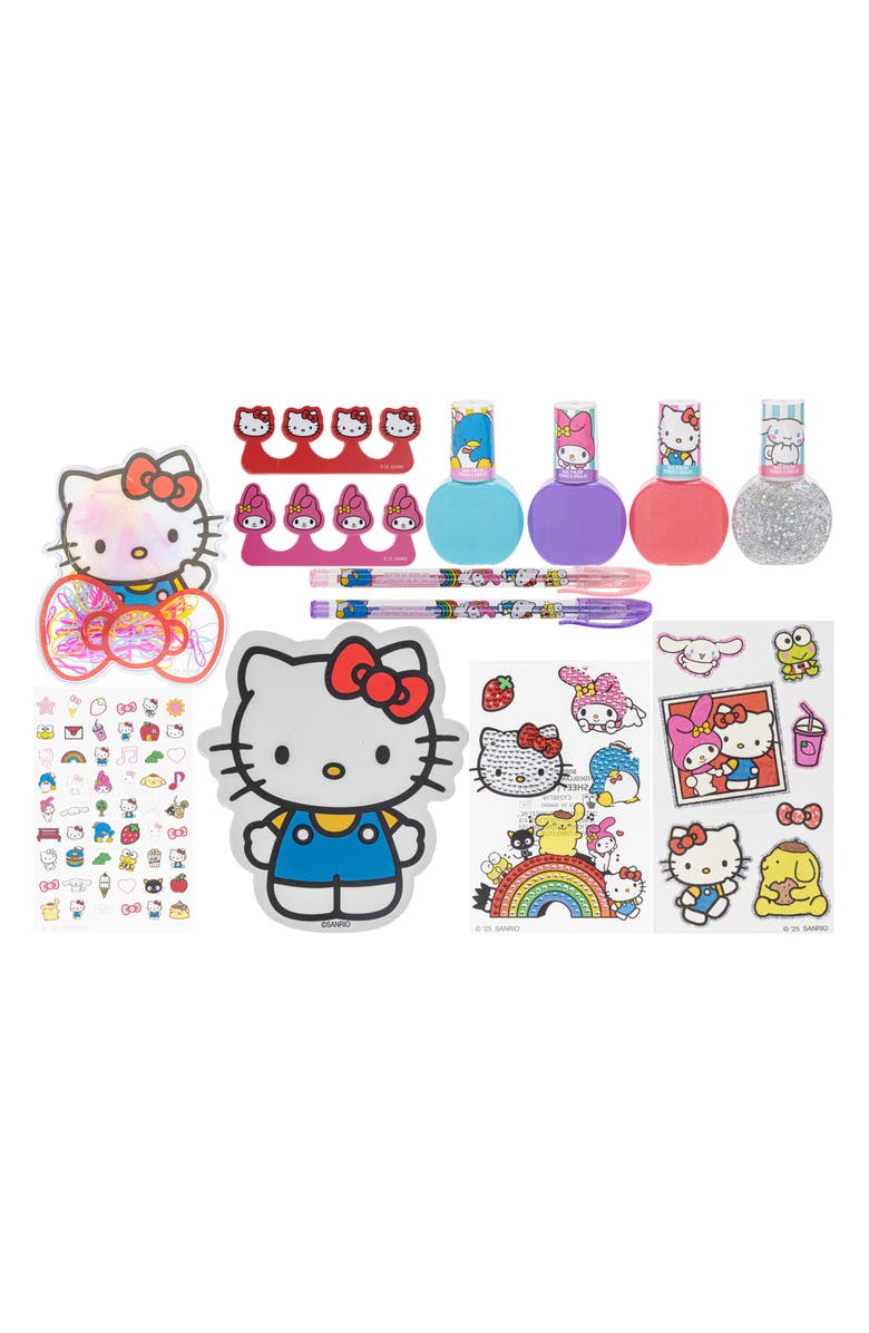 TOWNLEYGIRL Hello Kitty On-the-Go 20-Piece Assorted Cosmetic Kit, Alternate, color, Red