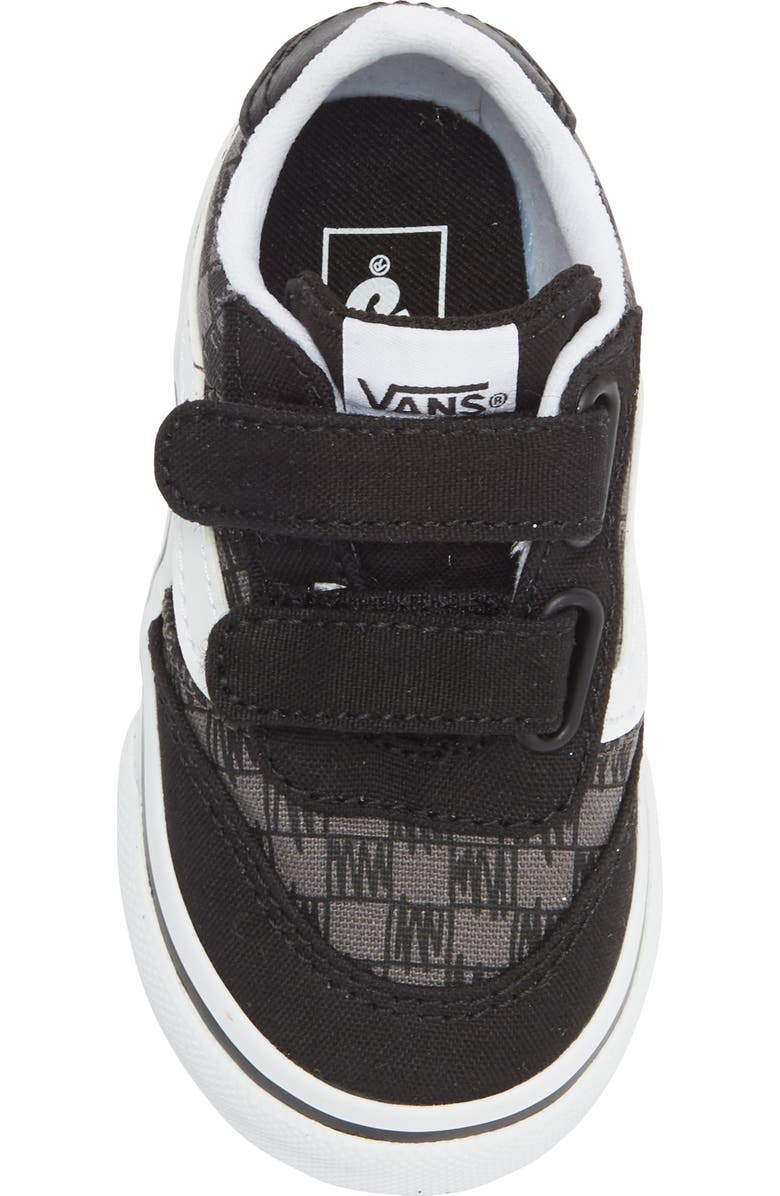 Vans Kids' Brooklyn Sneaker, Alternate, color, Scribble Check Black