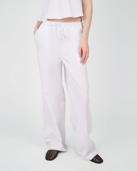 Straight Tie Waist Pant