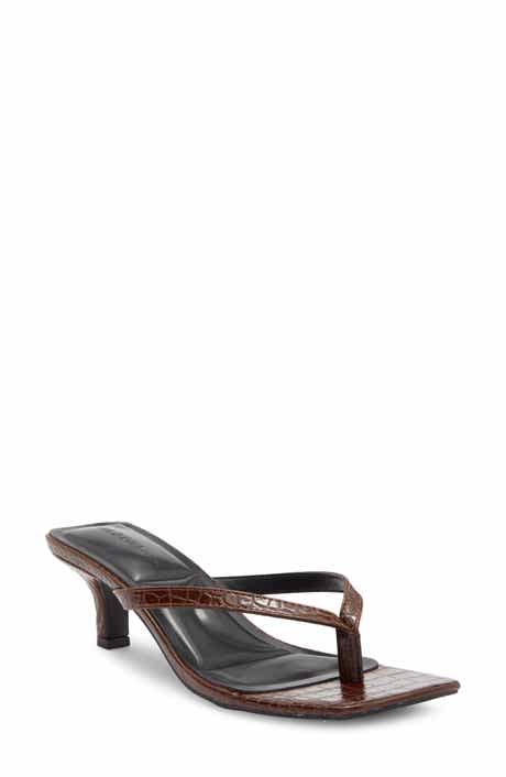 Able Croc Embossed Thong Sandal