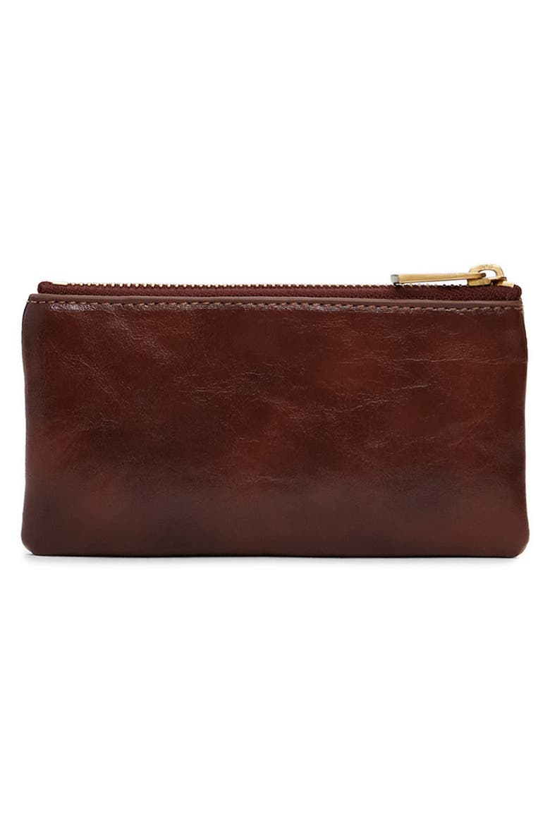 Faux Leather Zip Wallet, Alternate, color, BROWN