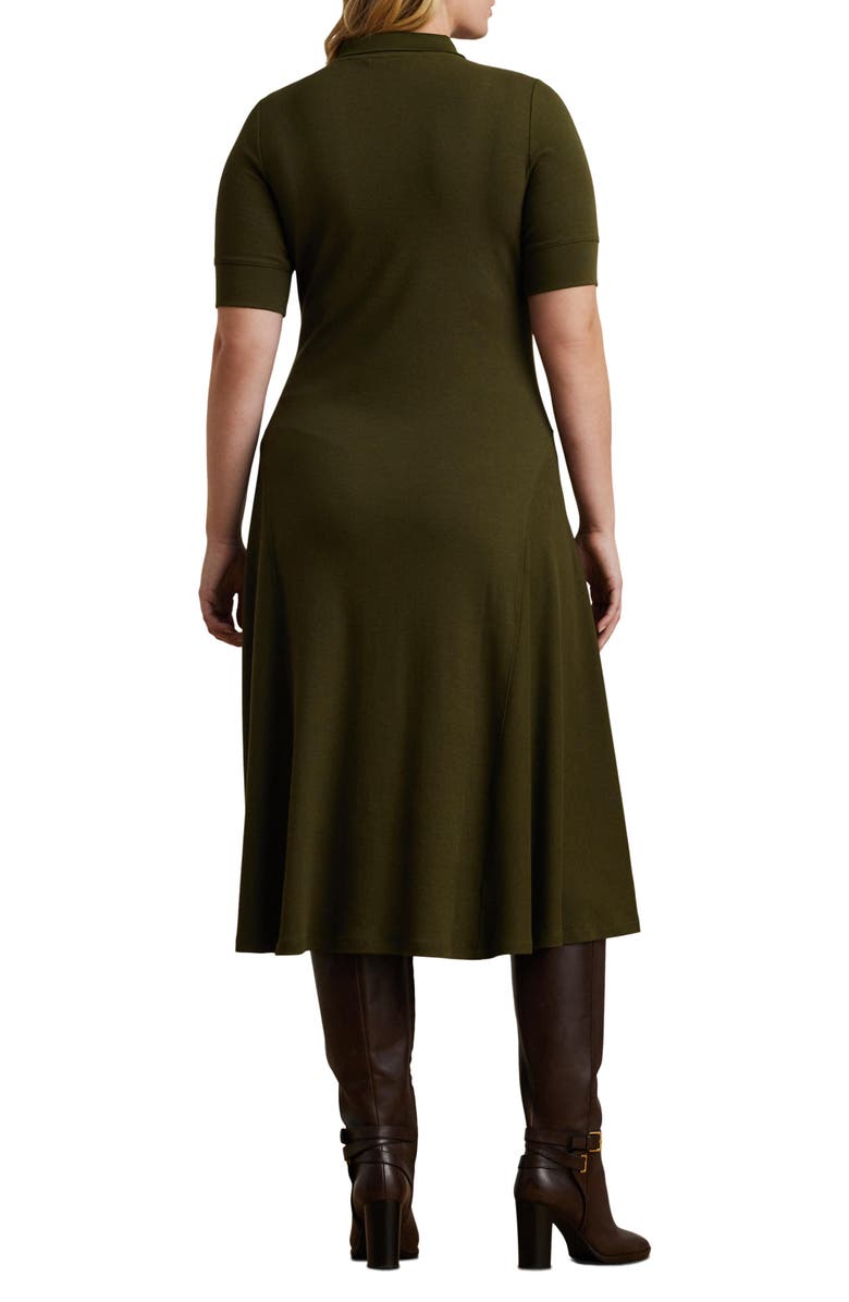 Lauren Ralph Lauren Cotton Blend Midi Dress, Alternate, color,