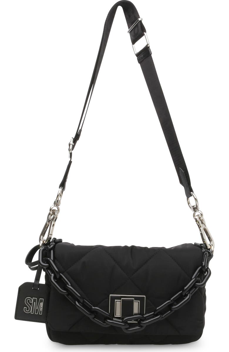 Steve Madden Celyn Quilted Nylon Crossbody Bag, Main, color,