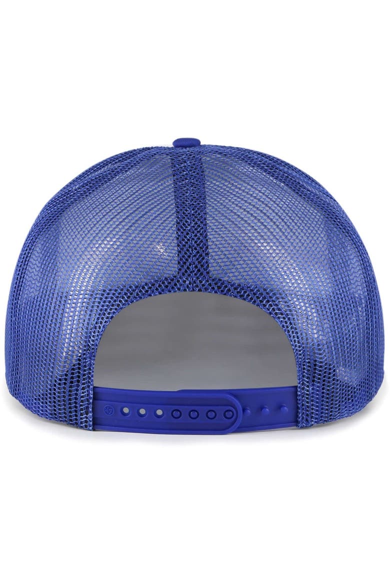 Men's '47 Royal Chicago Cubs Lift Off Foam Front Mesh Trucker Adjustable Hat, Alternate, color, Royal
