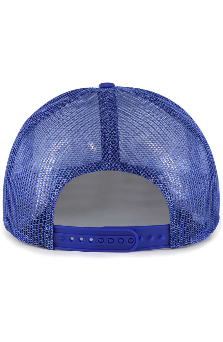 '47 Men's '47 Royal Chicago Cubs Lift Off Foam Front Mesh Trucker Adjustable Hat, Alternate, color,