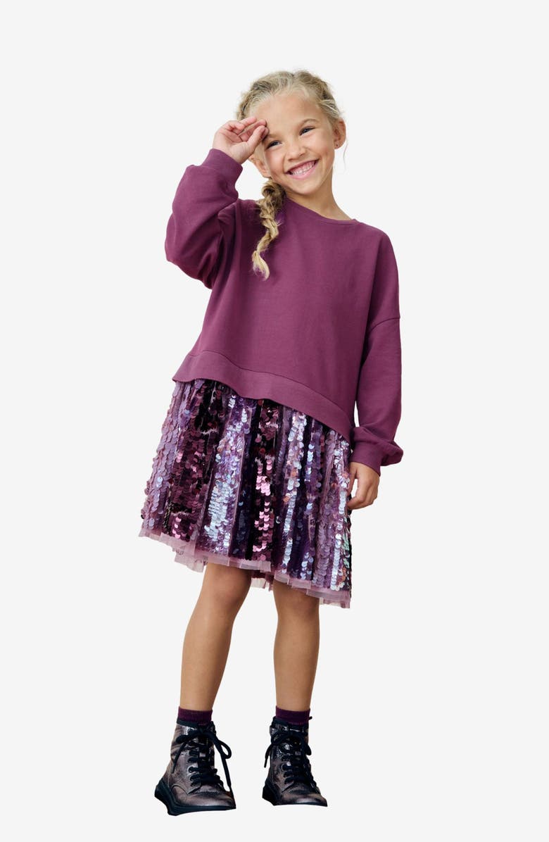 NEXT Kids Sweater Sweater Dress, Alternate, color, 